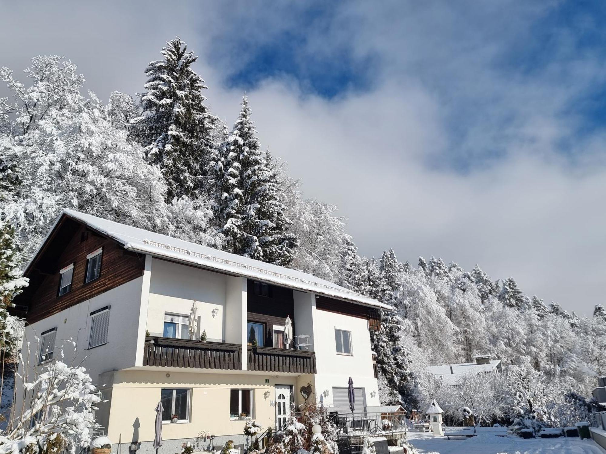 Ferienhaus Burgblick Treffen Ngoại thất bức ảnh