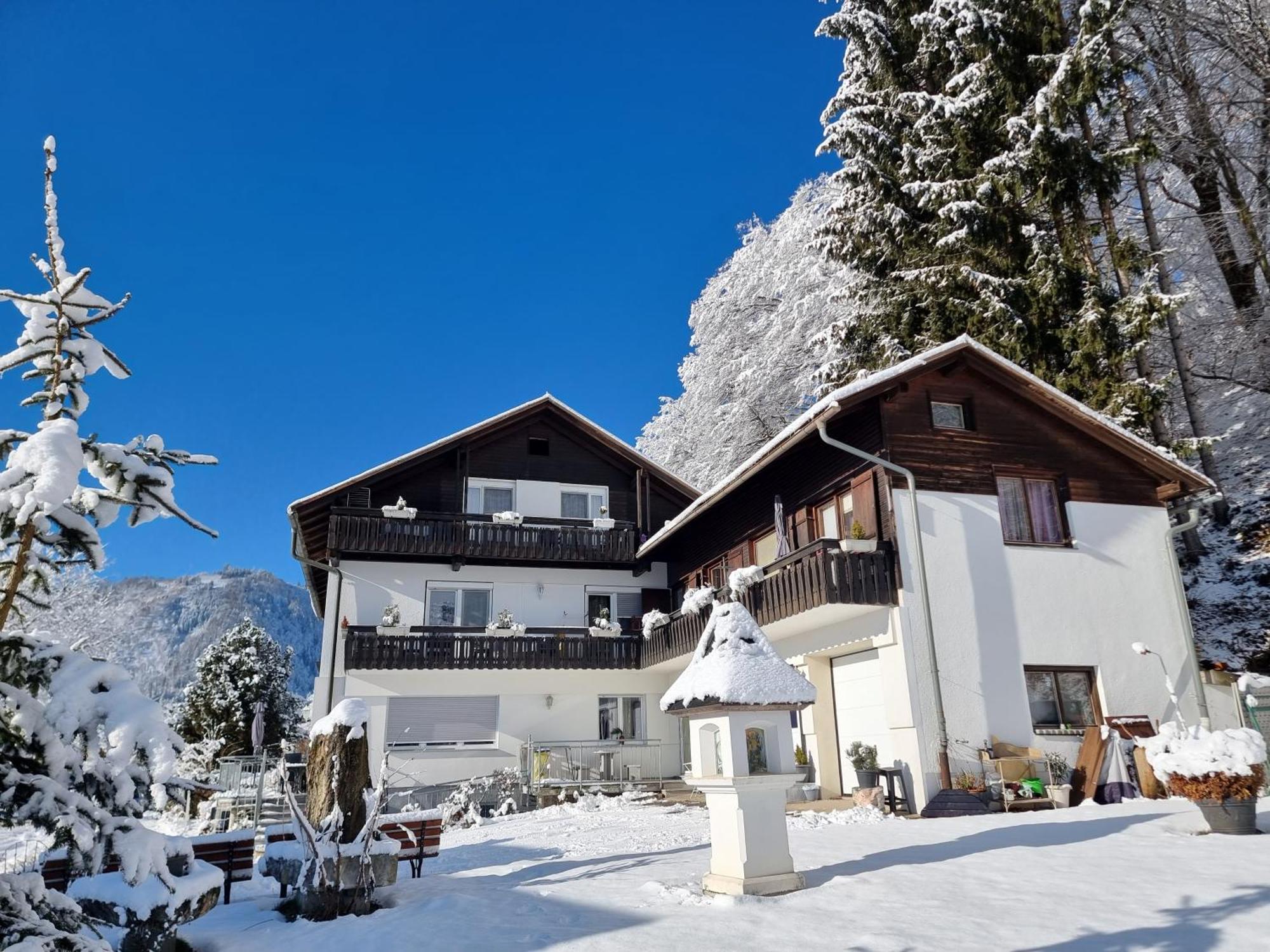 Ferienhaus Burgblick Treffen Ngoại thất bức ảnh